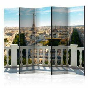 5-teiliges Paravent - Paris at noon II [Room Dividers]