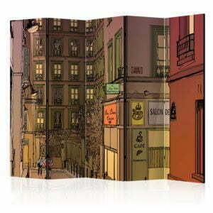 5-teiliges Paravent - Supper in Paris II [Room Dividers]