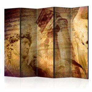 5-teiliges Paravent - Greek collage II [Room Dividers]