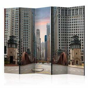 5-teiliges Paravent - Chicago street II [Room Dividers]