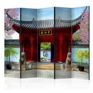 5-teiliges Paravent - Chinese botanical garden of Montreal (Quebec Canada) II [Room Dividers]