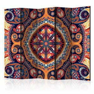 5-teiliges Paravent - Exotic mosaic II [Room Dividers]