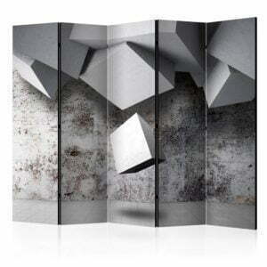 5-teiliges Paravent - Geometric rain II [Room Dividers]