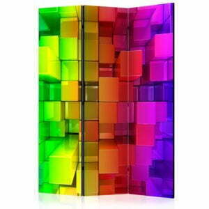 3-teiliges Paravent - Colour jigsaw [Room Dividers]