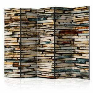 5-teiliges Paravent - Stony Harmony II [Room Dividers]
