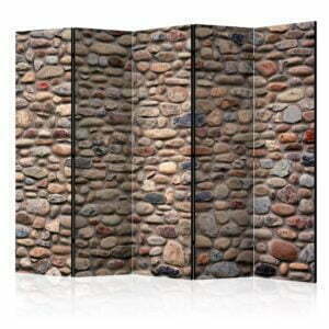 5-teiliges Paravent - Stony Varieties II [Room Dividers]