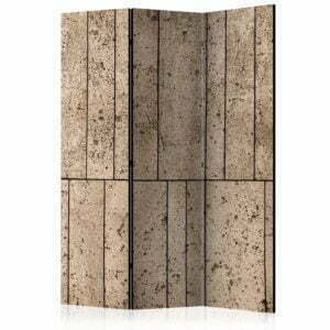 3-teiliges Paravent - Beige Wall [Room Dividers]