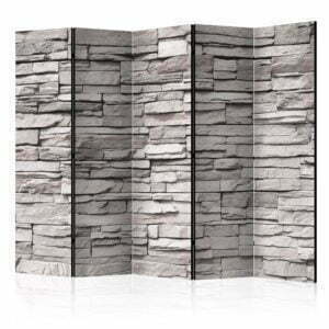5-teiliges Paravent - Stony Elegance II [Room Dividers]