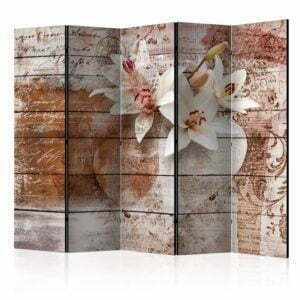 5-teiliges Paravent - Romantic Memories II [Room Dividers]