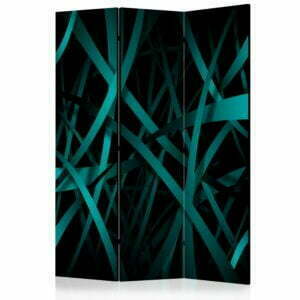 3-teiliges Paravent - Dark background [Room Dividers]