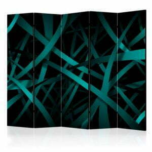 5-teiliges Paravent - Dark background II [Room Dividers]