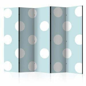 5-teiliges Paravent - Blue Sweetness II [Room Dividers]