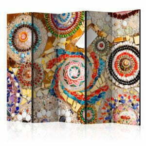 5-teiliges Paravent - Moroccan Mosaic  II [Room Dividers]