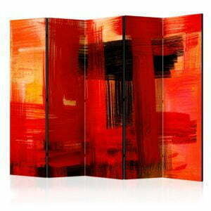 5-teiliges Paravent - Crimson Prison II [Room Dividers]