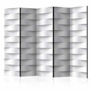 5-teiliges Paravent - White Illusion II [Room Dividers]