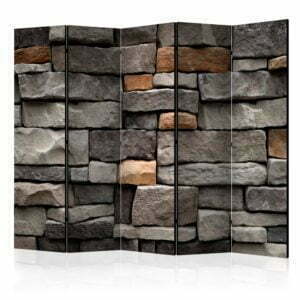 5-teiliges Paravent - Stony Stronghold II [Room Dividers]