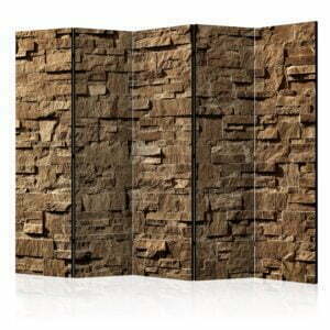 5-teiliges Paravent - Stony Melody II [Room Dividers]