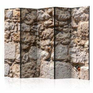 5-teiliges Paravent - Stone Castle II [Room Dividers]