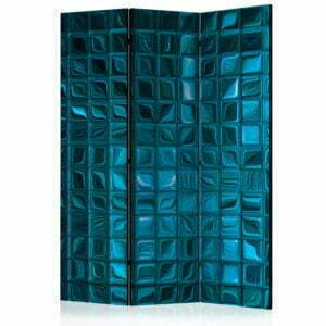 3-teiliges Paravent - Azure Mosaic [Room Dividers]
