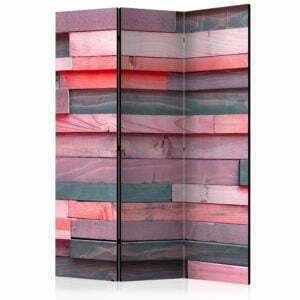 3-teiliges Paravent - Pink Manor [Room Dividers]