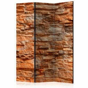 3-teiliges Paravent - Orange Stone [Room Dividers]