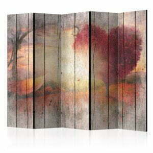 5-teiliges Paravent - Autumnal Love II [Room Dividers]