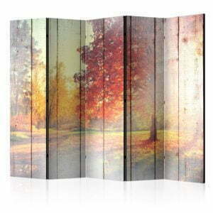 5-teiliges Paravent - Autumn Sun II [Room Dividers]