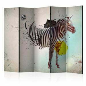 5-teiliges Paravent - In disharmony with nature II [Room Dividers]
