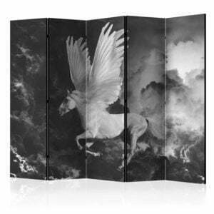 5-teiliges Paravent - Pegasus on the way to Mount Olympus  II [Room Dividers]