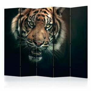 5-teiliges Paravent - Bengal Tiger II [Room Dividers]