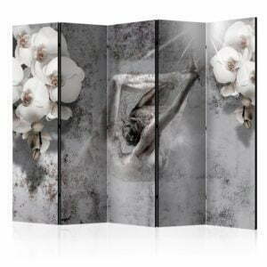 5-teiliges Paravent - Arrangement with orchid II [Room Dividers]
