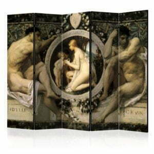 5-teiliges Paravent - Idyll - Gustav Klimt II [Room Dividers]