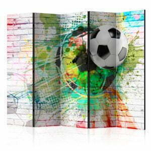 5-teiliges Paravent - Colourful Sport II [Room Dividers]