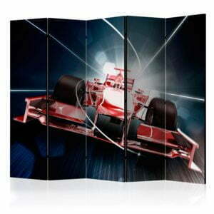 5-teiliges Paravent - Speed and dynamics of Formula 1 II [Room Dividers]