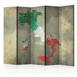 5-teiliges Paravent - Viva Roma! II [Room Dividers]