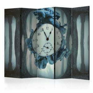 5-teiliges Paravent - Surrealism of time II [Room Dividers]